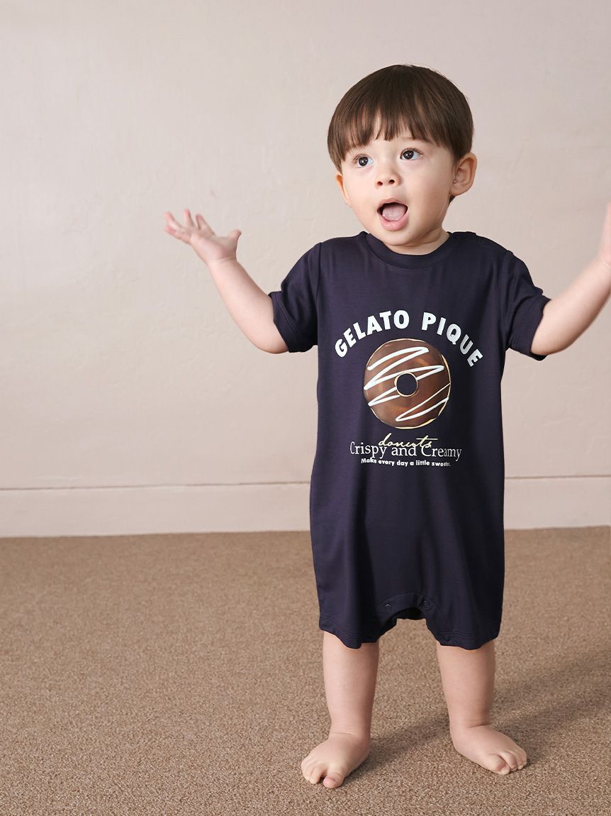 GELATO PIQUE KIDS & BABY「【BABY】ドーナツワンポイントロンパース」|ロンパース|