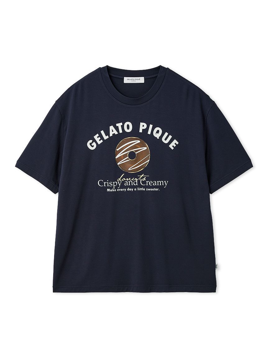 GELATO PIQUE HOMME「【HOMME】ドーナツワンポイントプリントTシャツ」|ルームウェア|