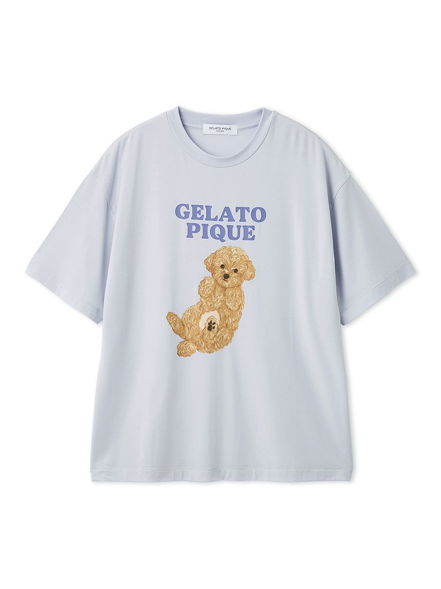 GELATO PIQUE HOMME「【HOMME】ドッグワンポイントTシャツ」|ルームウェア|