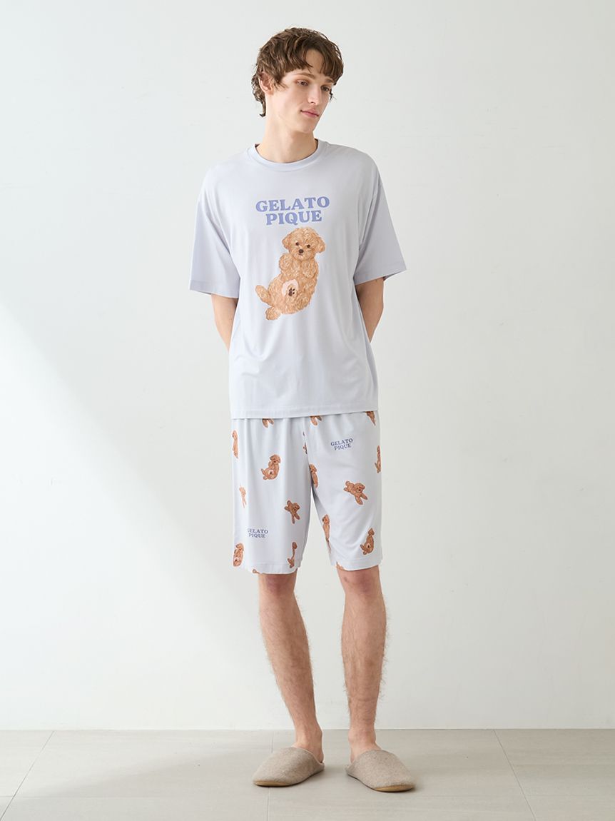 GELATO PIQUE HOMME「【HOMME】ドッグワンポイントTシャツ」|ルームウェア|