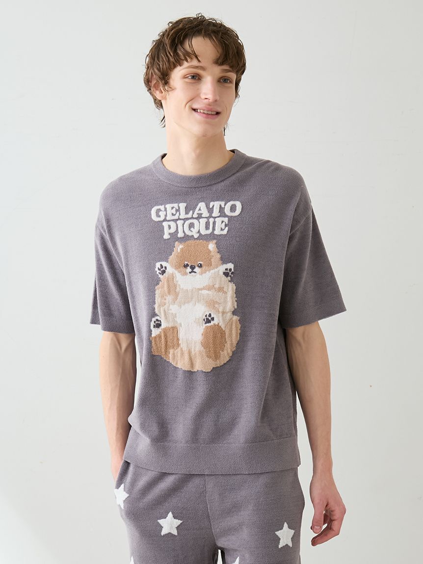 GELATO PIQUE HOMME「【ONLINE限定カラーあり】【HOMME】ドッグジャガードプルオーバー」|プルオーバー|