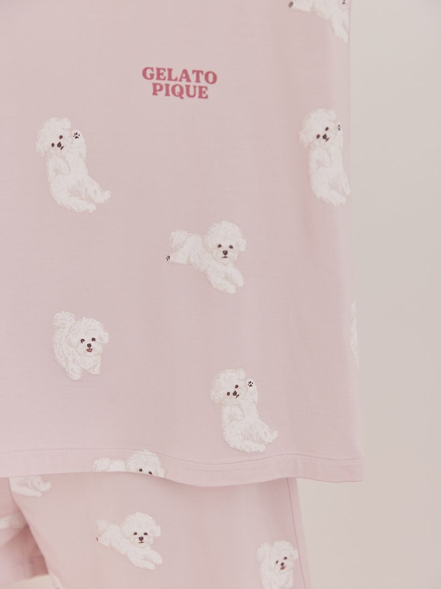 gelato pique「ドッグ柄ロンT」|ルームウェア|