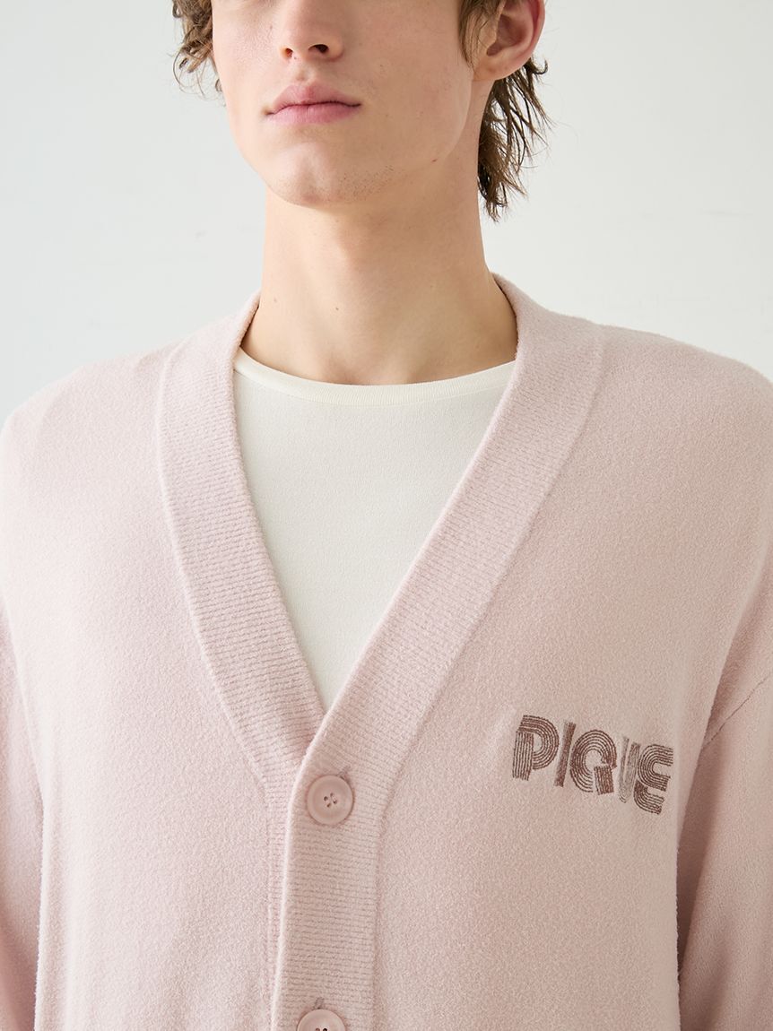 GELATO PIQUE HOMME「【HOMME】スムーズィーliteラインロゴカーディガン」|カーディガン|