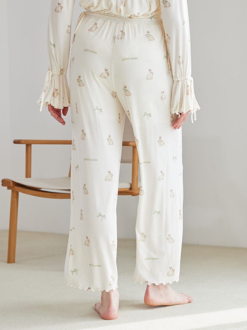 gelato pique「ラビット柄ロングパンツ」|ルームウェア|