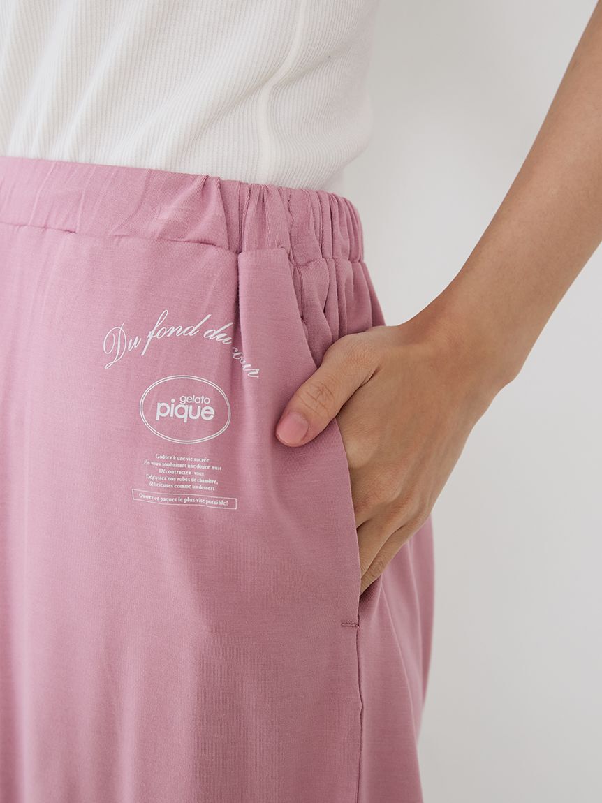 gelato pique「レーヨンロゴメローショートパンツ」|ルームウェア|