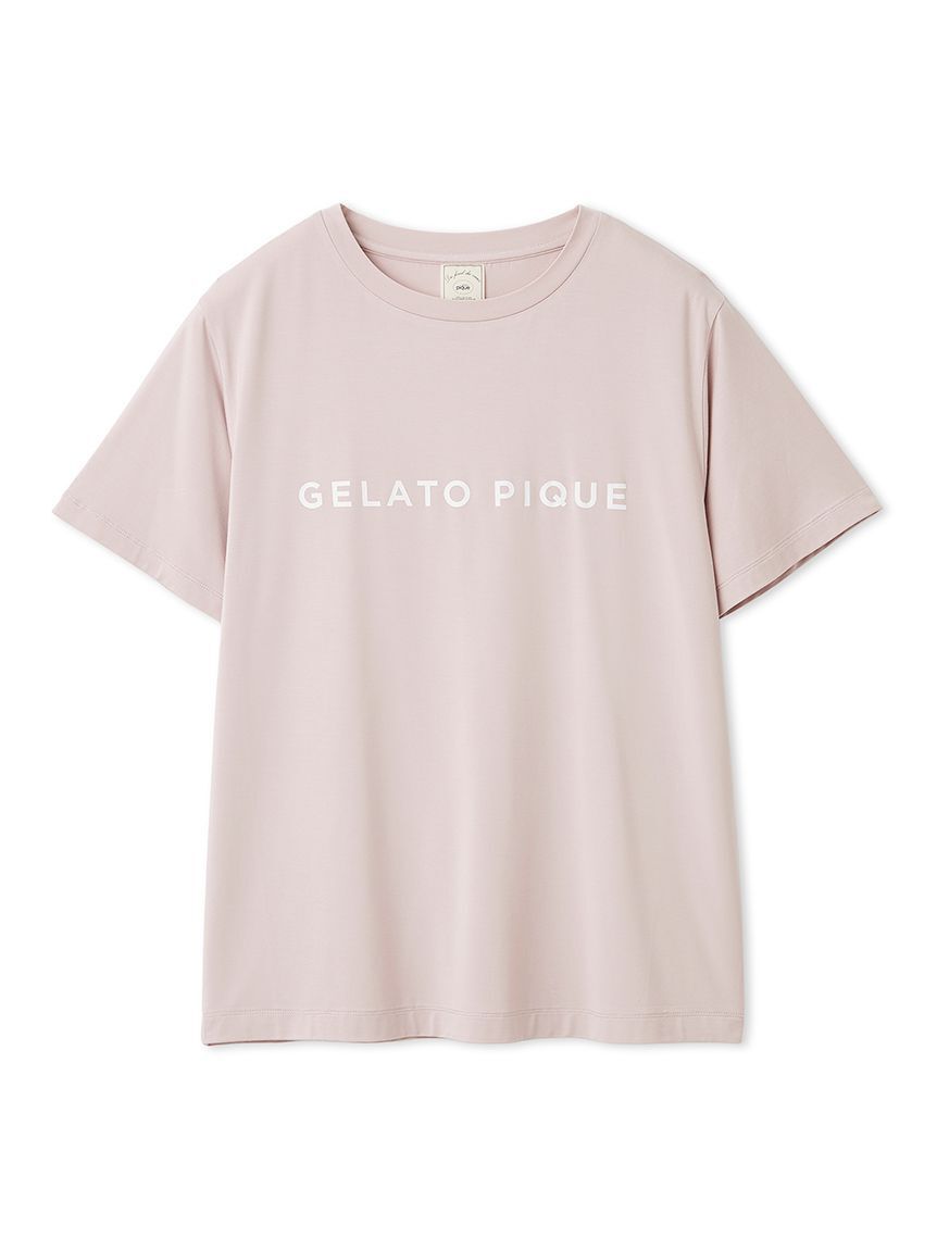 gelato pique「レーヨンロゴTシャツ&ボーダーロングパンツセット」|ルームウェア|