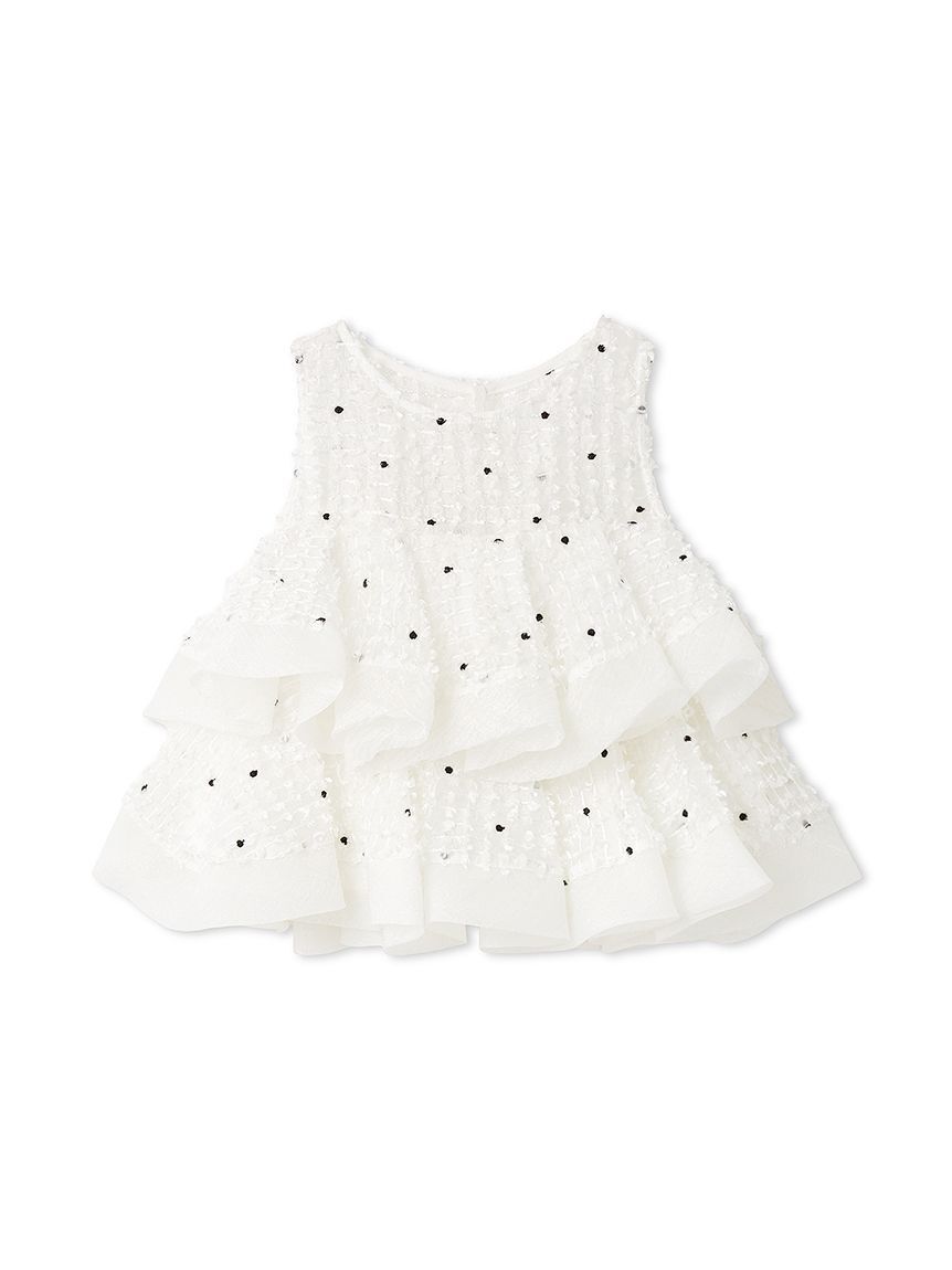 SNIDEL「ラッフルジャガードボリュームブラウス」|シャツ・ブラウス|