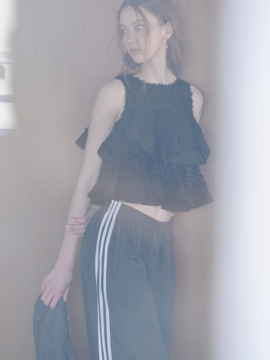 SNIDEL「ラッフルジャガードボリュームブラウス」|シャツ・ブラウス|