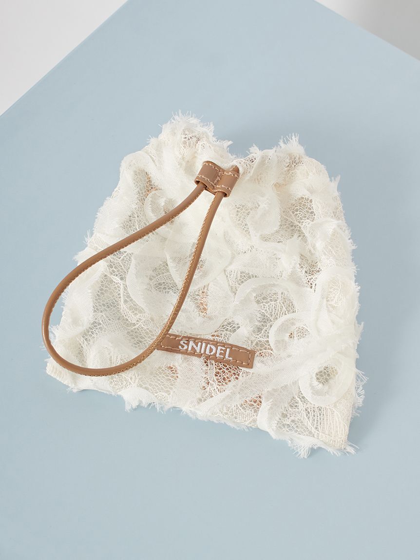 SNIDEL「ドロストリングミニバッグチャーム」|キーケース|IVR