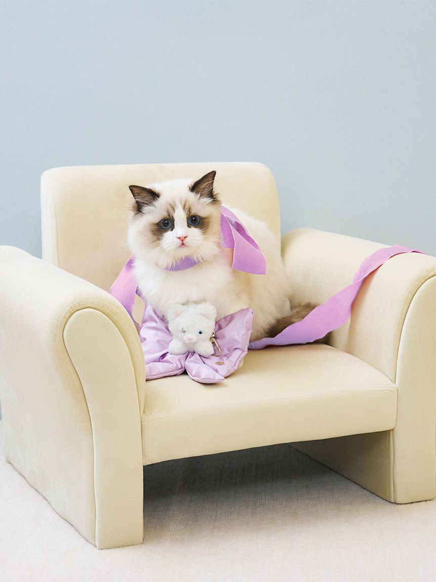 SNIDEL「リボンシュシュキャットチャーム」|キーケース|