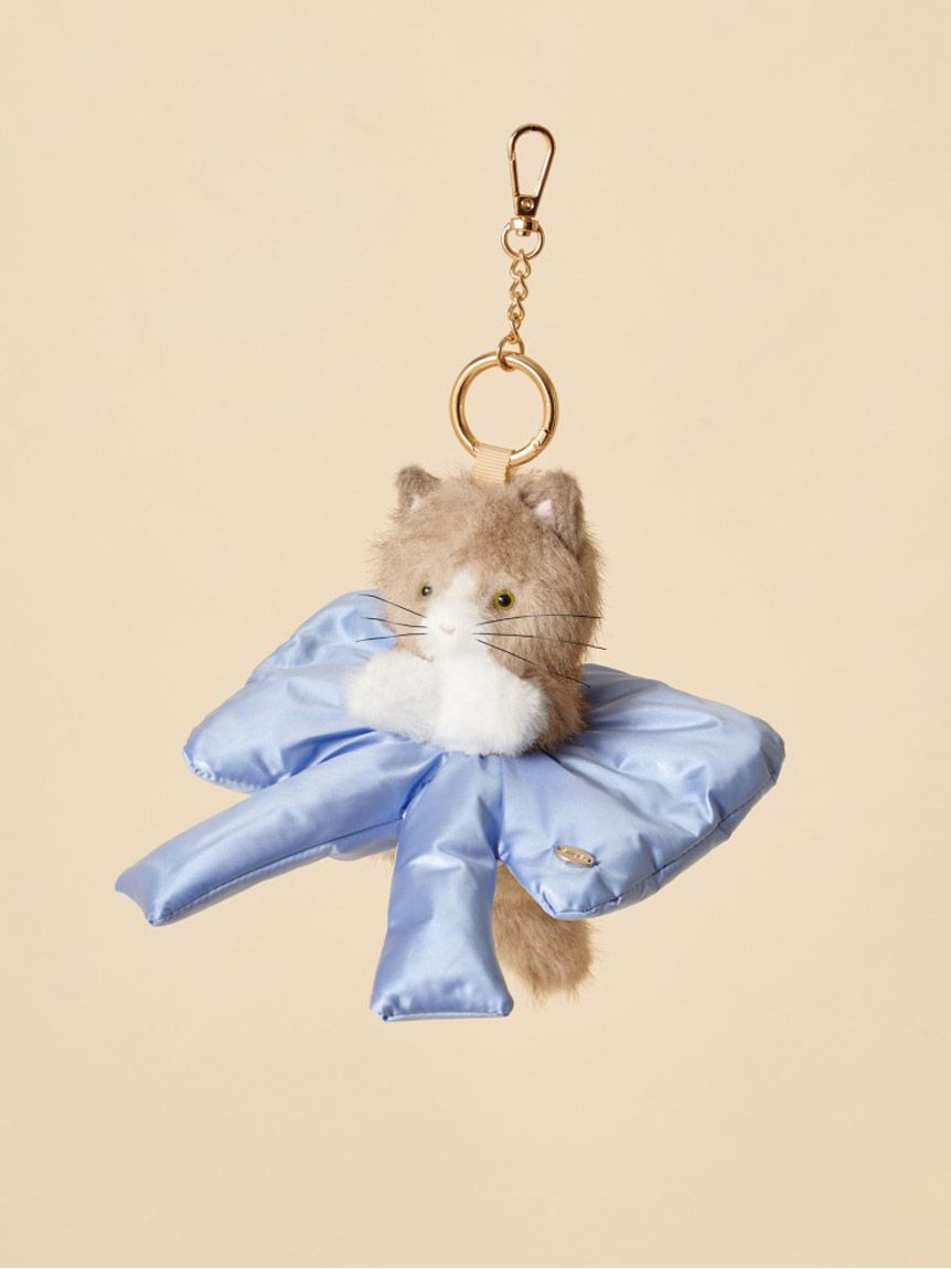 SNIDEL「リボンシュシュキャットチャーム」|キーケース|