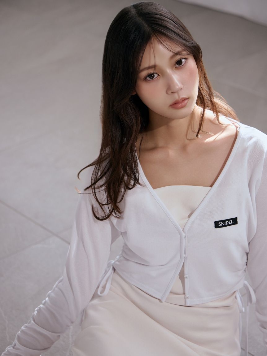 SNIDEL「【WEB限定/LUMISHADE】UVボレロカーディガン」|カーディガン|