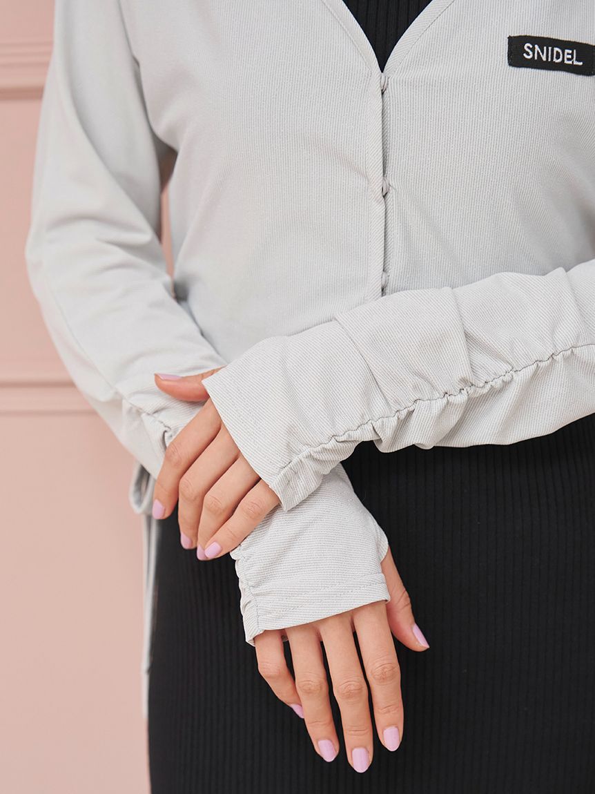 SNIDEL「【WEB限定/LUMISHADE】UVボレロカーディガン」|カーディガン|