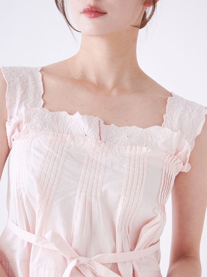 SNIDEL「エンブロイダリートップス」|シャツ・ブラウス|