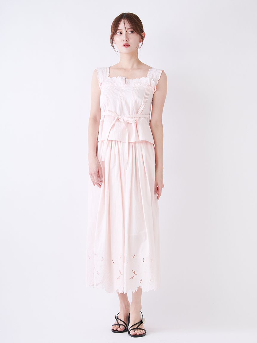 SNIDEL「エンブロイダリートップス」|シャツ・ブラウス|