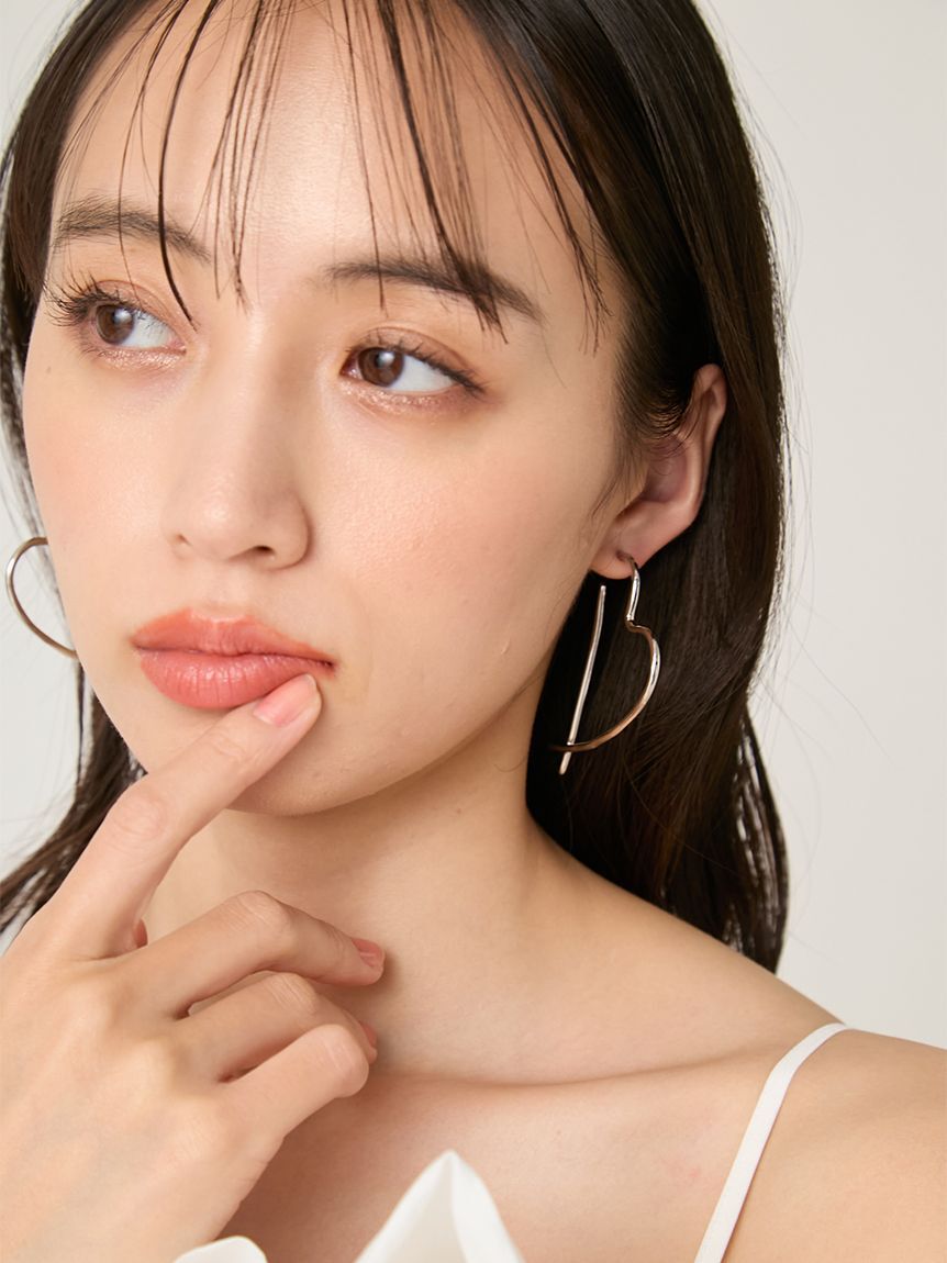 FRAY I.D「オープンハートモチーフピアス」|ピアス|