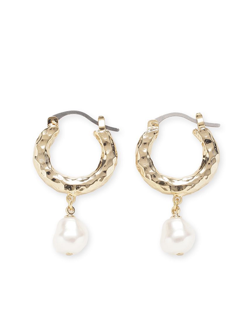 FRAY I.D「フープパールピアス」|ピアス|GLD