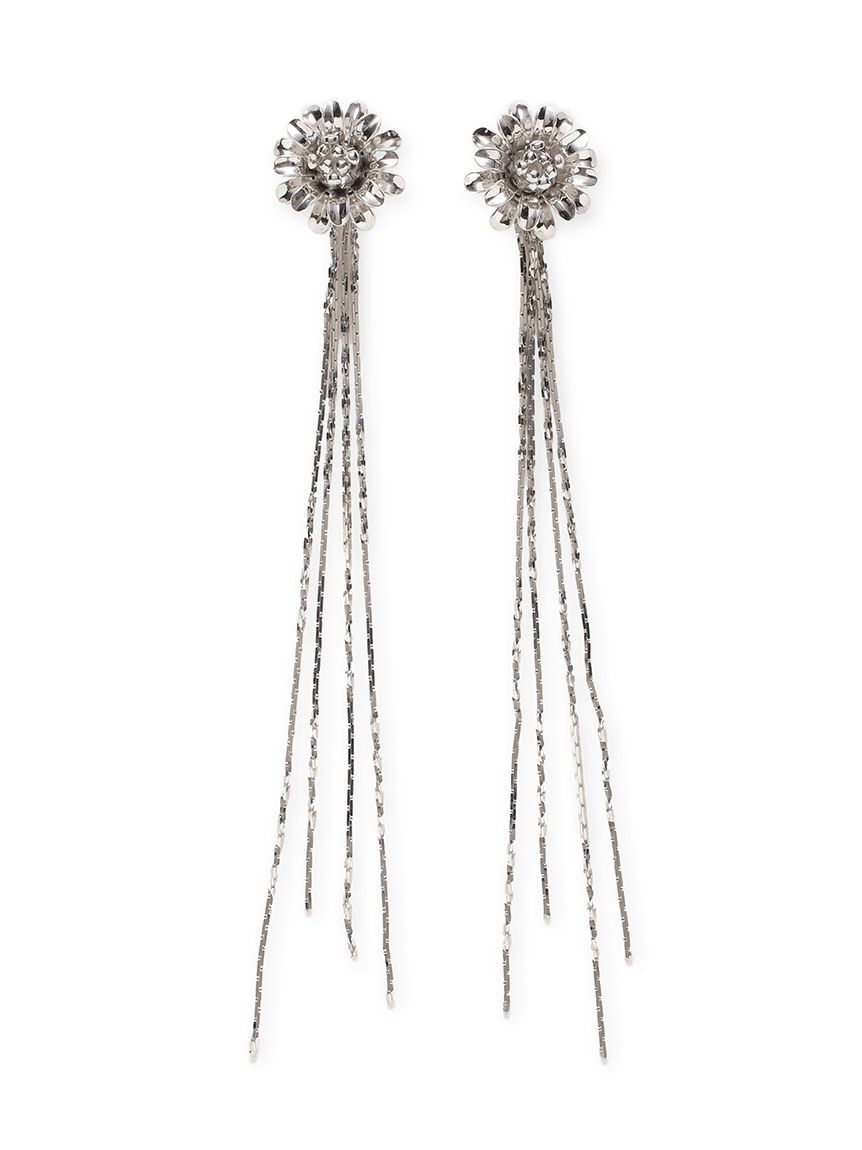 FRAY I.D「トゥインクルチェーン2wayフラワーピアス」|ピアス|SLV