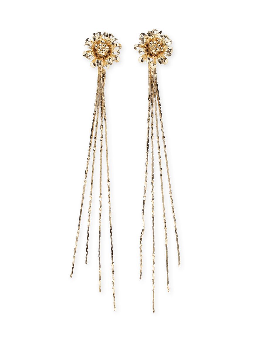 FRAY I.D「トゥインクルチェーン2wayフラワーピアス」|ピアス|GLD