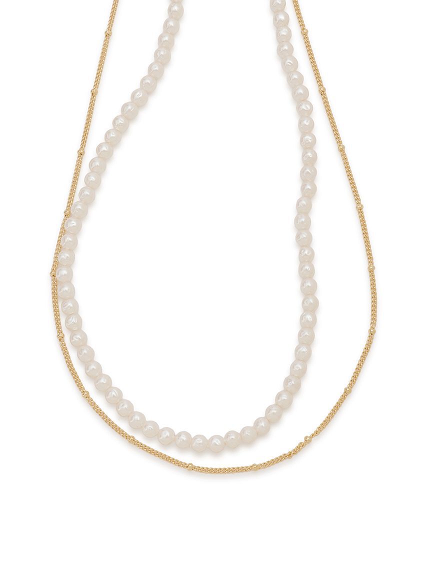 FRAY I.D「2setパールチェーンネックレス」|ネックレス|