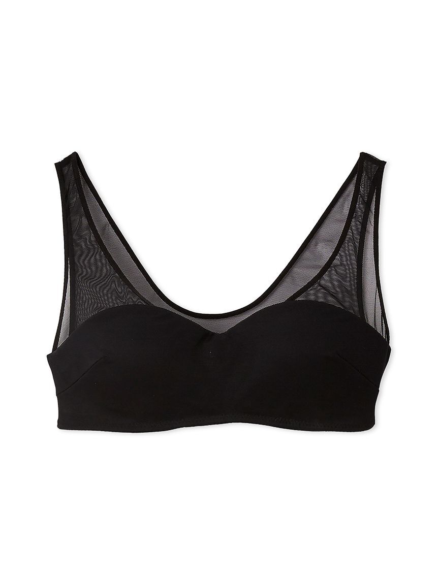 LILY BROWN Lingerie「【LILY BROWN Lingerie】シアーファンデノンワイヤー/ハーフトップ」|インナー|