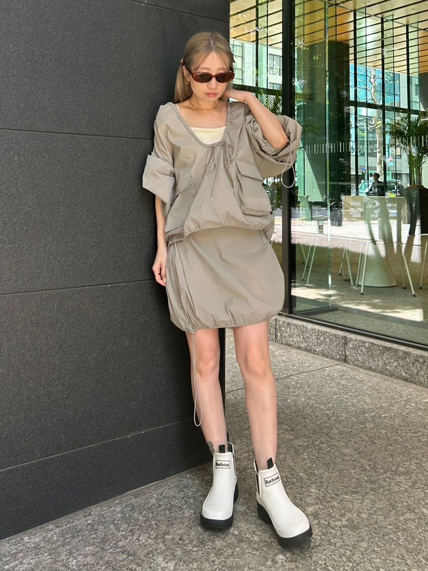 styling/「【S/S(エスバイエス)】＜ウォッシャブル・撥水＞ベアトップ」|チューブトップ|