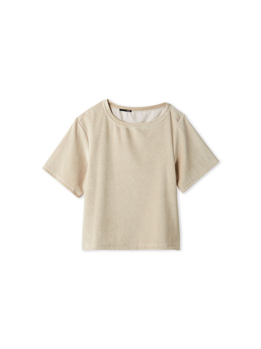 styling/「【WEB限定カラーあり】【セットアップ対応】アシンメトリーベロアトップス」|Tシャツ・カットソー|BEG