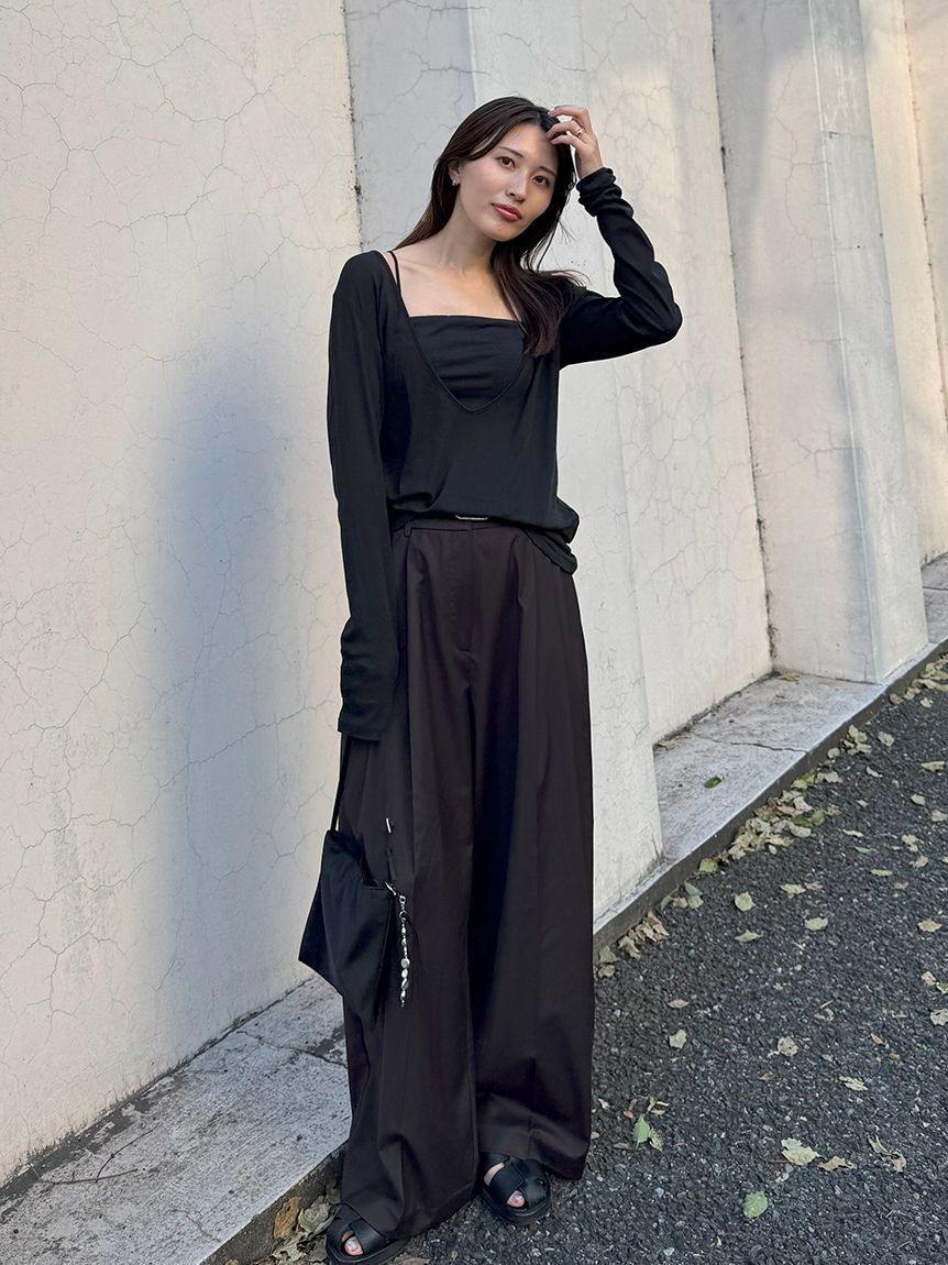 styling/「【MILLER&times;styling/】レイヤード2WAYトップ」|Tシャツ・カットソー|