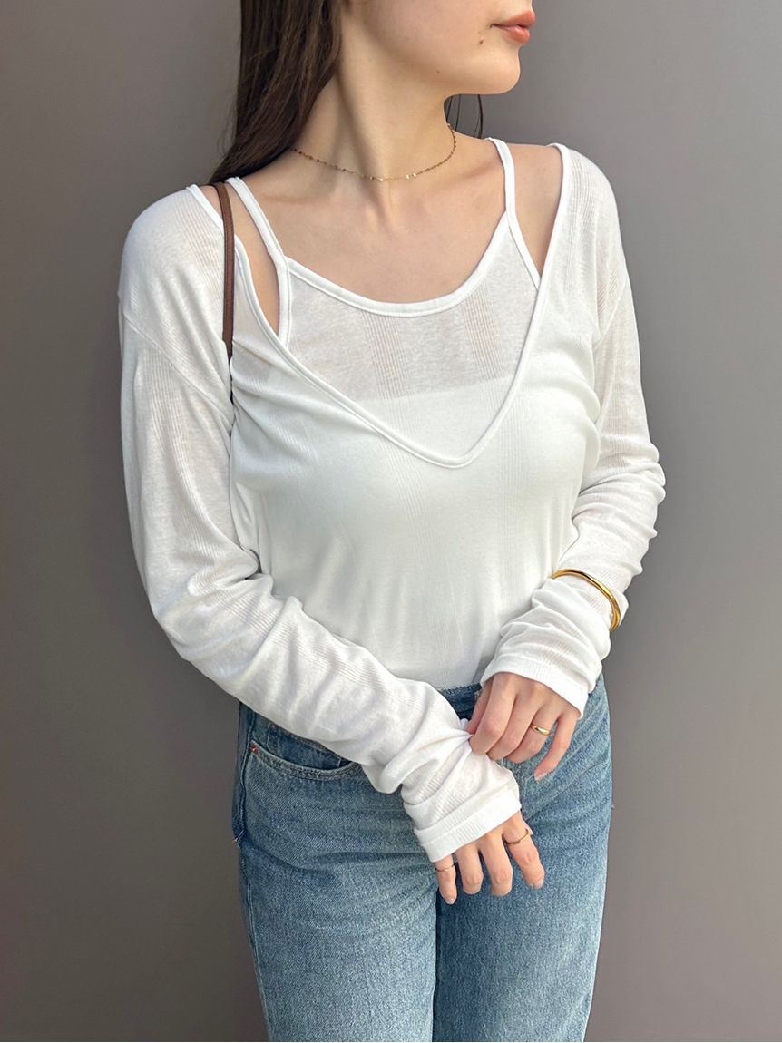 styling/「【MILLER&times;styling/】レイヤード2WAYトップ」|Tシャツ・カットソー|