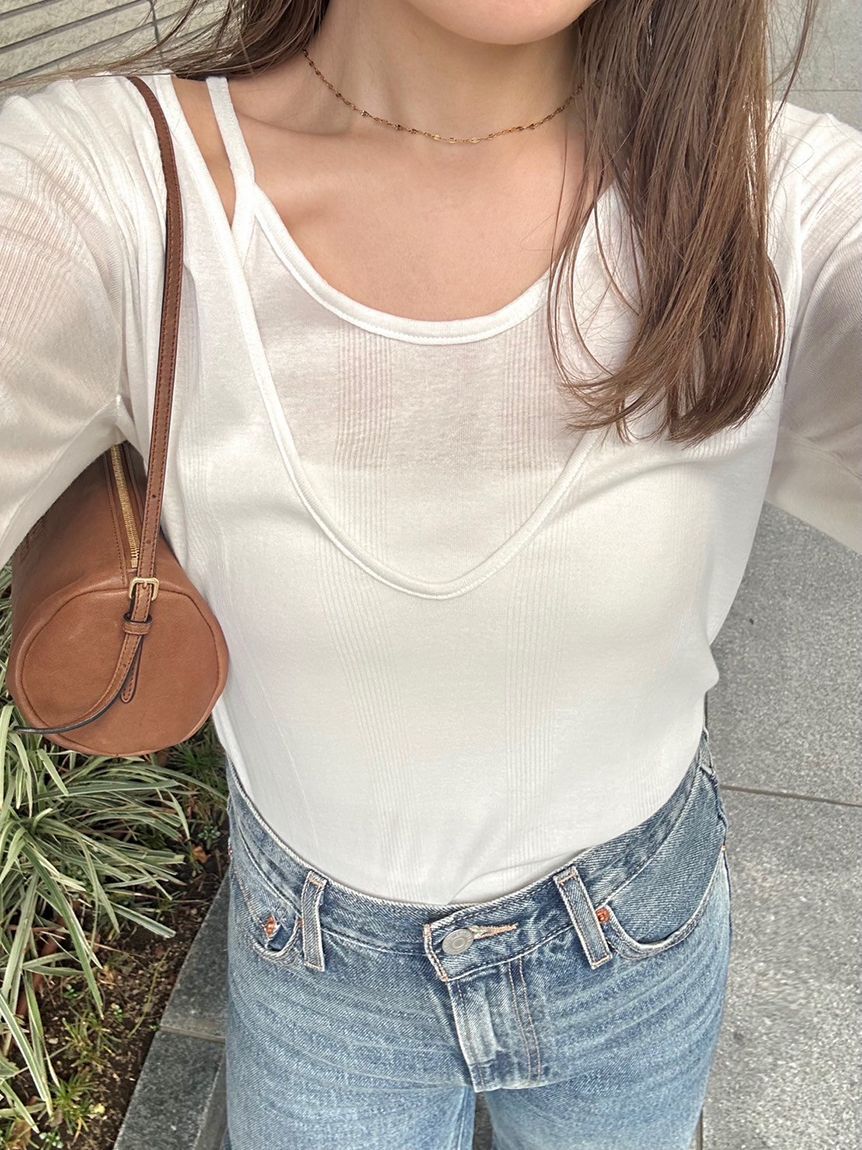 styling/「【MILLER&times;styling/】レイヤード2WAYトップ」|Tシャツ・カットソー|