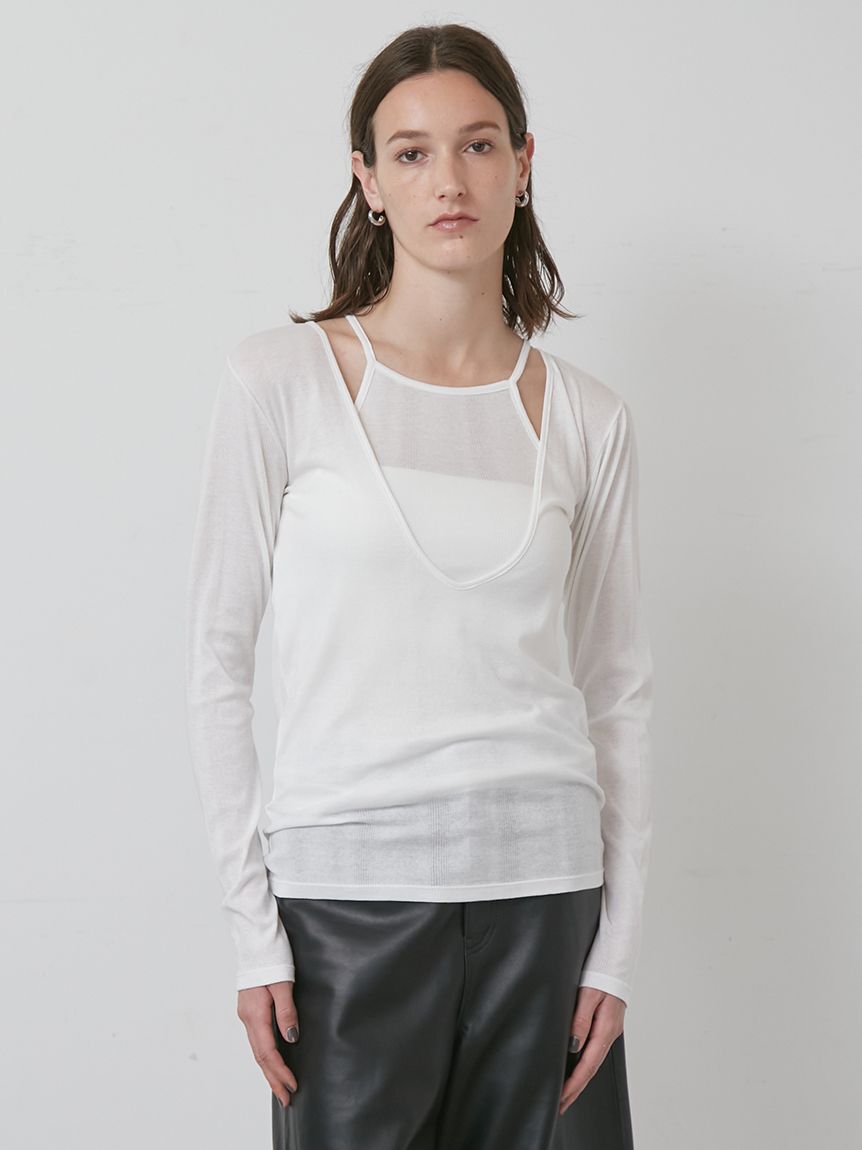 styling/「【MILLER&times;styling/】レイヤード2WAYトップ」|Tシャツ・カットソー|