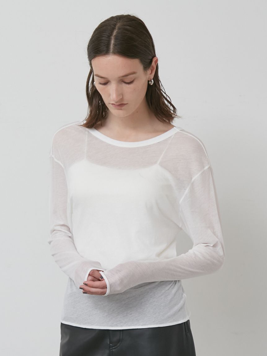 styling/「Ｕネック2WAYカットトップス」|Tシャツ・カットソー|