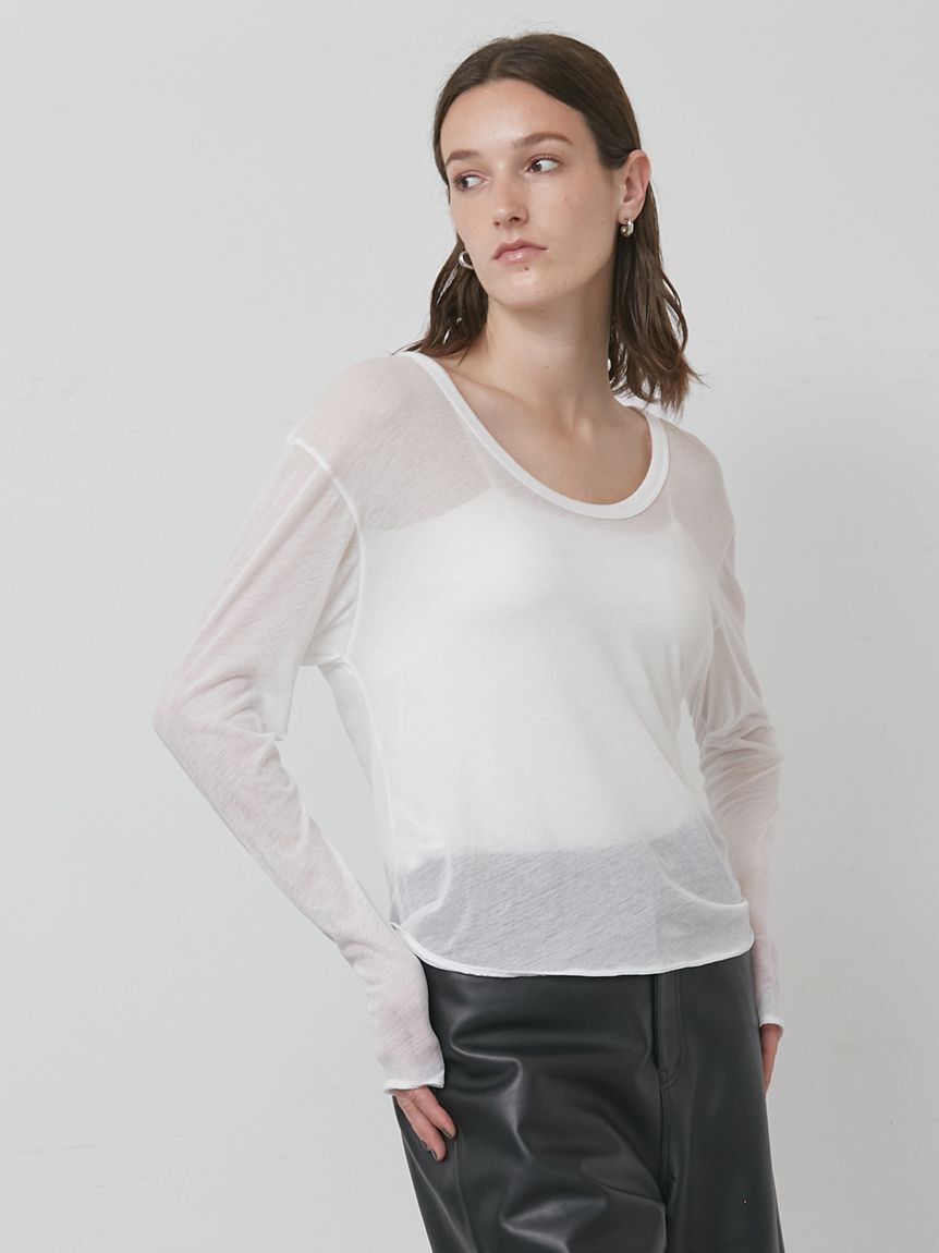 styling/「Ｕネック2WAYカットトップス」|Tシャツ・カットソー|