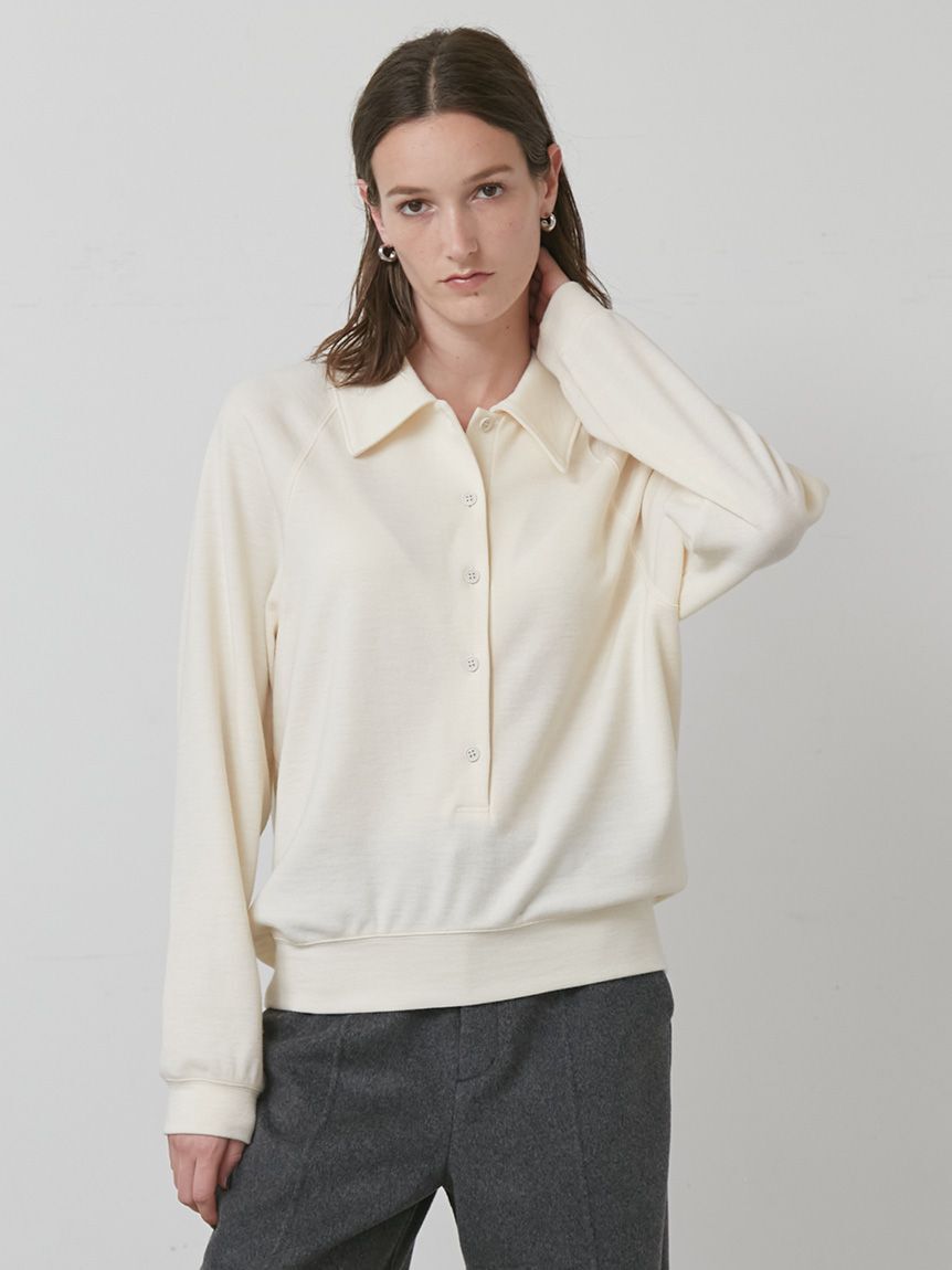 styling/「ラグランスリーブオーバーポロシャツ」|ポロシャツ|