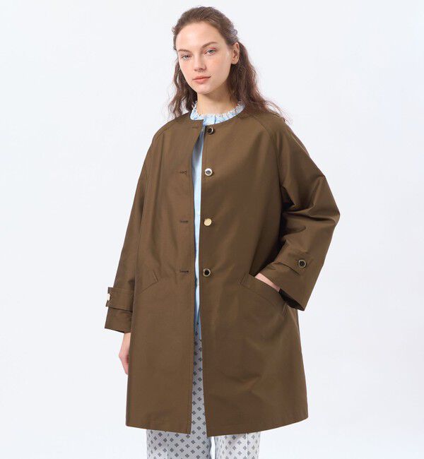 MACKINTOSH PHILOSOPHY「【LEE4月号/蛯原友里さん着用】【WELBURY NO COLLAR(ウェルベリーノーカーラー)】ダブルクロス製」|その他|ブラウン