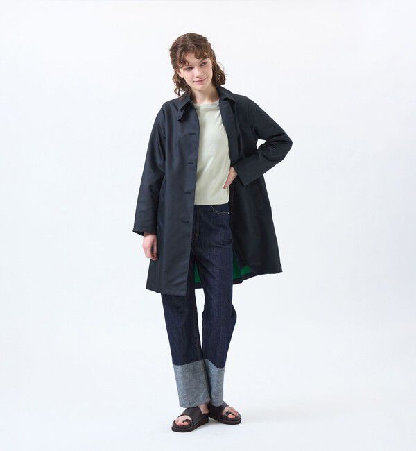 MACKINTOSH PHILOSOPHY「【WEB&一部店舗限定】インバーテッドステンカラーコート ダブルクロス製」|ステンカラーコート|