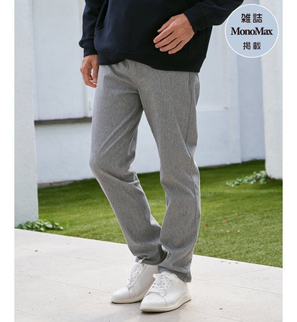 ikka「【雑誌MonoMax4月号掲載】GOKU楽パンツ EASY STRETCH 5ポケット「小泉孝太郎さん着用モデル」」|その他|グレー