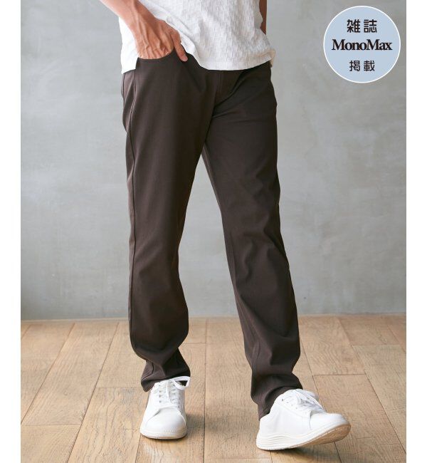 ikka「【雑誌MonoMax4月号掲載】GOKU楽パンツ EASY STRETCH 5ポケット「小泉孝太郎さん着用モデル」」|その他|ブラウン