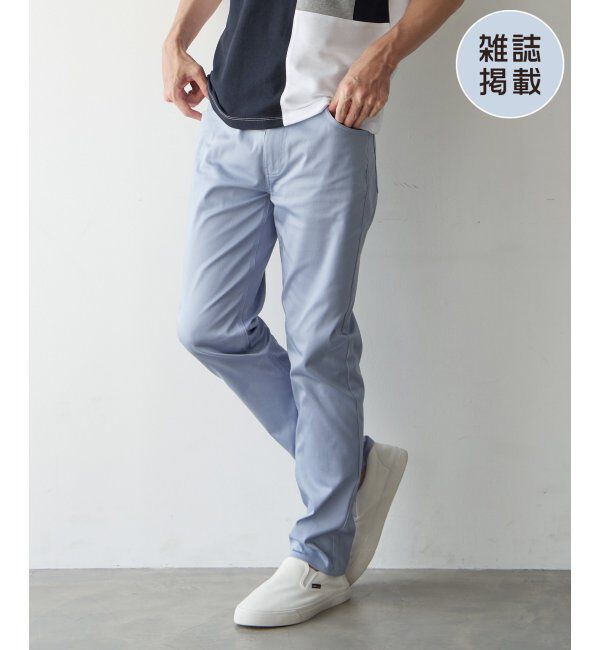 ikka「【雑誌MonoMax5月号掲載】接触冷感イージー5ポケット」|その他|ブルー