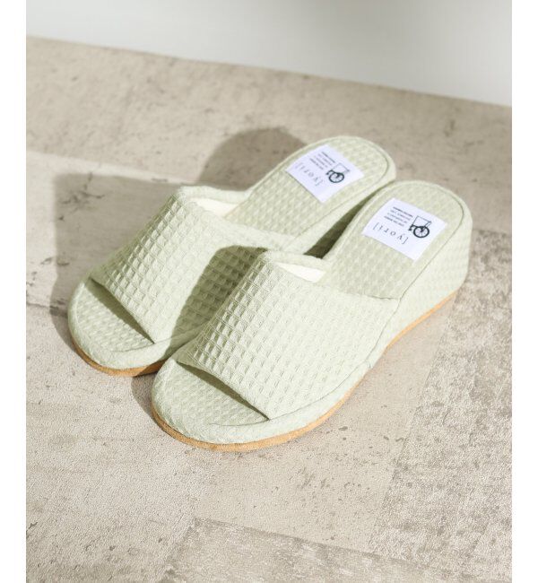 TOKYO DESIGN CHANNEL「YORI ヒールスリッパ」|ルームシューズ|グリーン