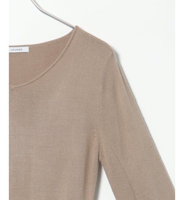 IKKA LOUNGE「フィット＆フレアニットプリーツワンピース」|その他|