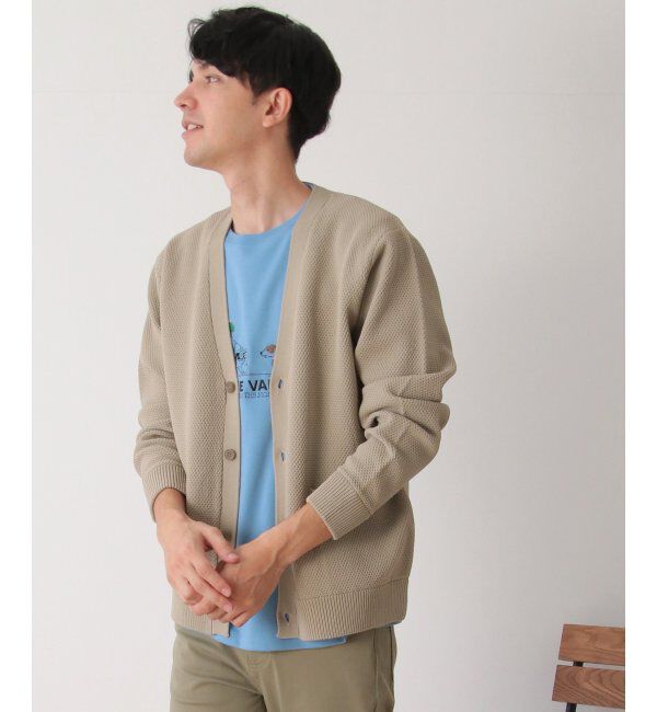 ikka「ラクカルニット鹿の子カーディガン」|その他|