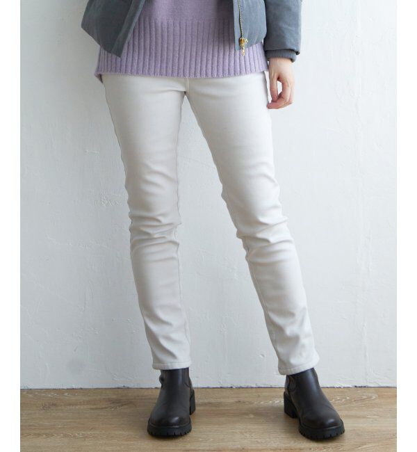 ikka「【雑誌InRed12月号掲載】ボンディングスキニーパンツ」|その他|オフホワイト