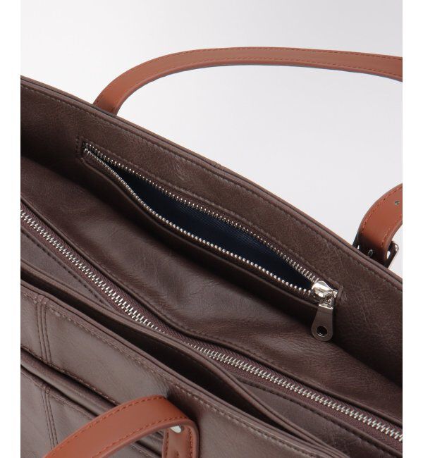 ikka「【雑誌MonoMax4月号掲載】GPレザータッチトートバッグ「小泉孝太郎さん着用モデル」」|トートバッグ|