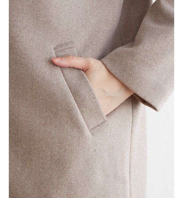 IKKA LOUNGE「ウールライクフード取り外しコート」|その他|