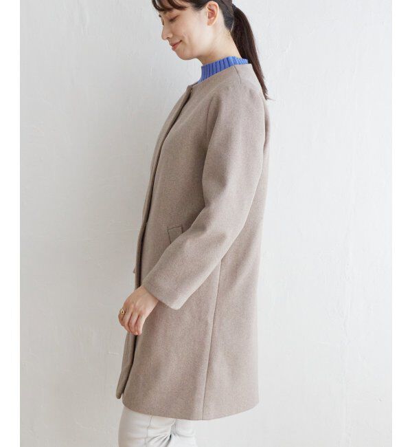 IKKA LOUNGE「ウールライクフード取り外しコート」|その他|