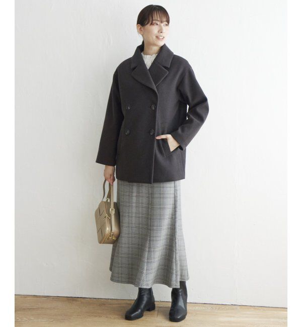 ikka「らく軽ストレッチメルトンチェスターコート」|その他|