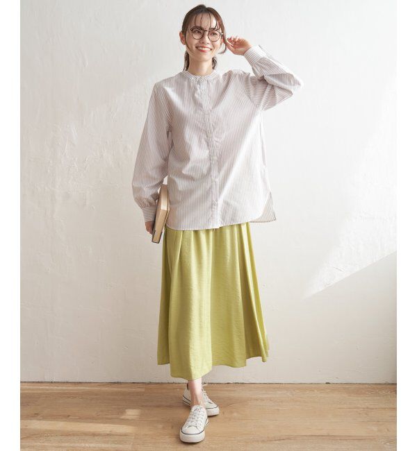 ikka「前後2WAYバンドカラーシャツ」|シャツ・ブラウス|