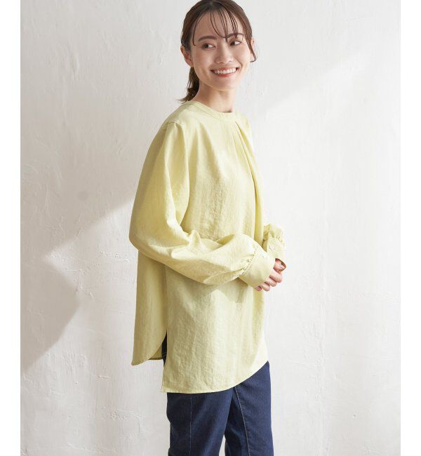 ikka「前後2WAYバンドカラーシャツ」|シャツ・ブラウス|