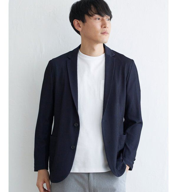 IKKA LOUNGE「GOKU楽ワーク サッカージャケット」|テーラードジャケット|